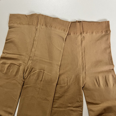 华钟袜子外贸原单日单50D天鹅绒连裤袜半透肤色丝袜防勾丝春秋款