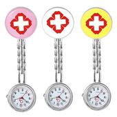 护士表笑脸卡通可爱学生考试胸挂表KT猫时尚 胸表男女手表怀表