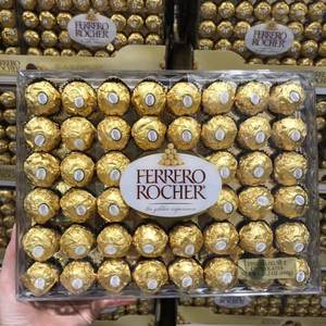 现货美国直邮 Ferrero Rocher费列罗棒果威化巧克力48粒夹心礼盒