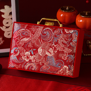 结婚高档彩礼箱三金五金20万高级感彩礼现金礼盒订婚聘金盒钱盒子