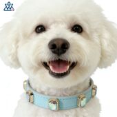 水钻狗狗猫狗颈圈跨境高端宠物皮项圈大型犬牵引绳狗绳亚马逊爆款