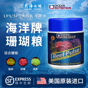 大力丸脑类珊瑚粮海葵粮小颗粒lps混合粉末珊瑚粮 美国海洋牌新品