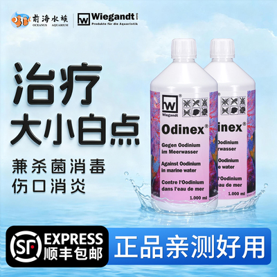 前海水族OX白点水德国海水鱼检疫温和烂肉杀菌消毒消炎