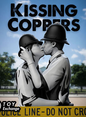 【玩具交易所】Mighty Jaxx KISSING COPPERS BY热吻警官手办潮玩