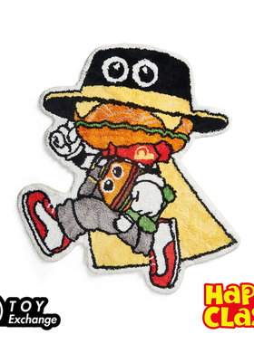 【玩具交易所】现货OFFART快乐班地毯娃娃机款侠盗汉堡款居家摆件