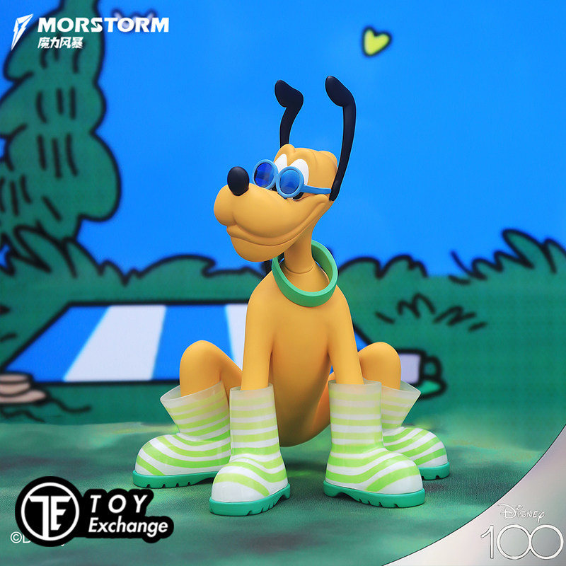 【玩具交易所】现货morstorm迪士尼雨靴布鲁托可爱手办公仔摆件