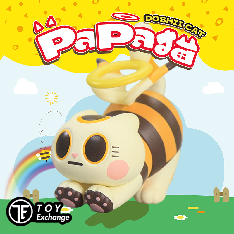 【玩具交易所】现货正版papa猫DOSHIICAT系列可爱潮玩手办盲盒