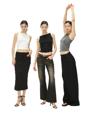 SILVERLOTUS吊带修身款百搭吊带