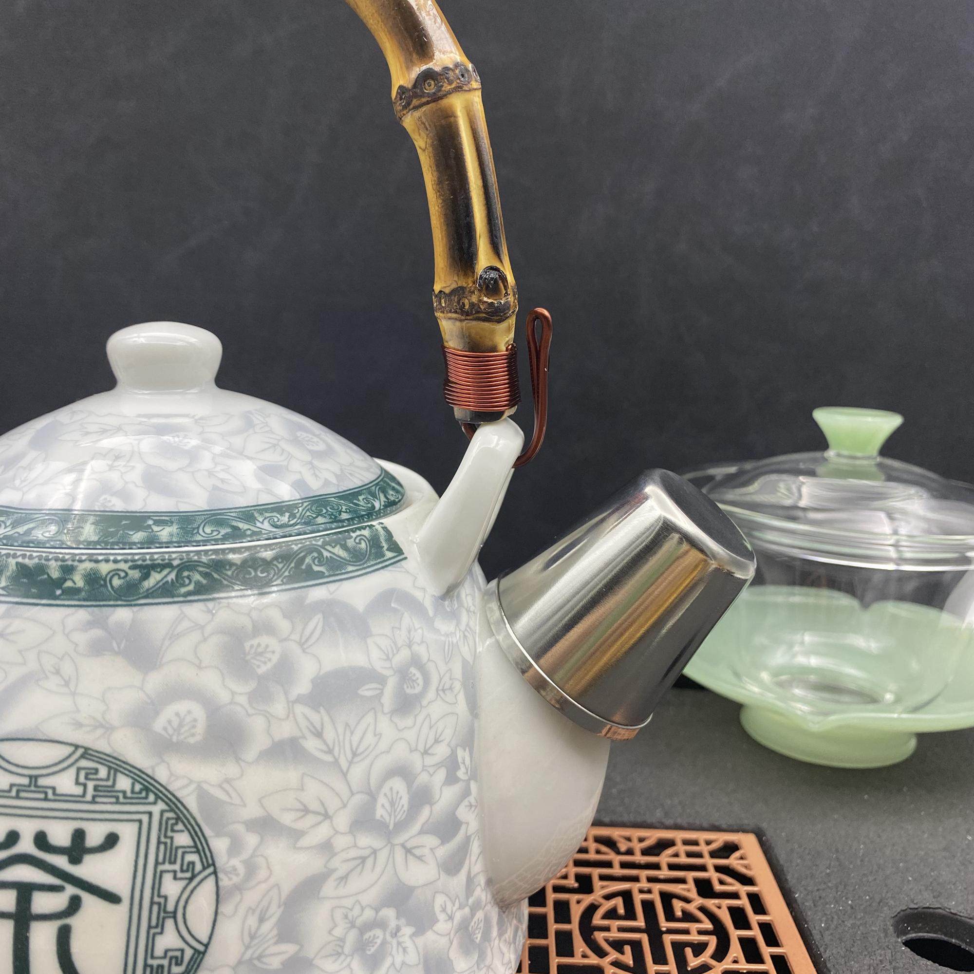 提梁壶茶壶烧水壶壶嘴防灰盖子 不锈钢硅胶茶壶嘴防尘盖子 茶壶盖