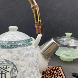 提梁壶茶壶烧水壶壶嘴防灰盖子 不锈钢硅胶茶壶嘴防尘盖子 茶壶盖