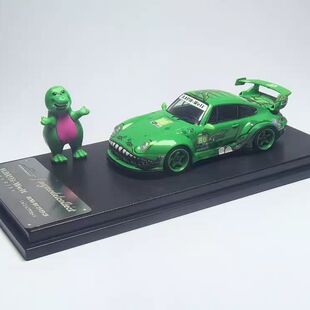 Model Collect MC 1:64 保时捷RWB993 绿恐龙涂装 合金汽车模型