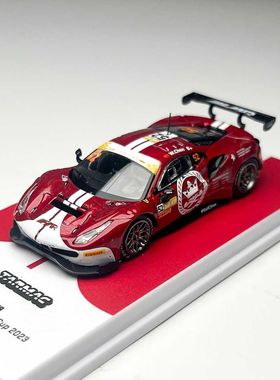 TW  tarmac 1:64 法拉利 488 GT3 澳门赛车 52号 合金汽车模型