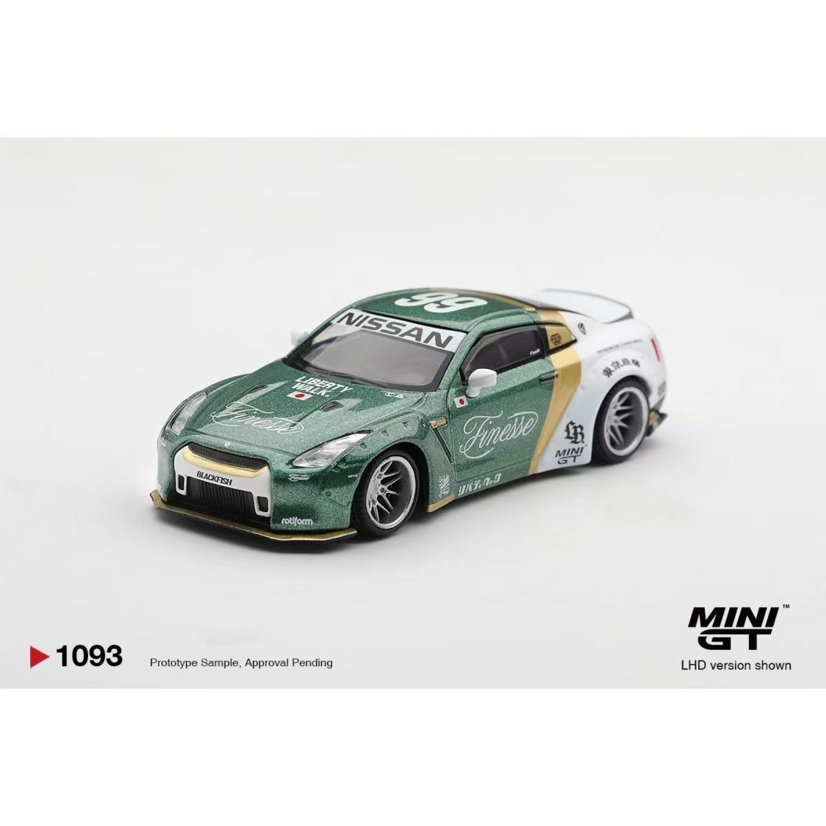 MINIGT 1:64 1093 日产Nissan GT-R (R35)LBWORKS 合金车模图片
