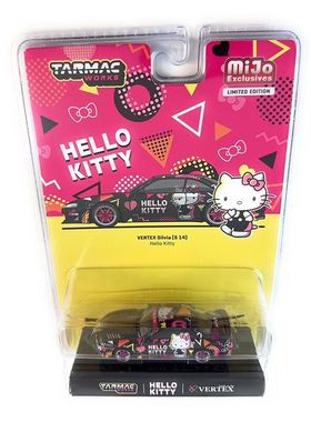 现货 TW 1:64 凯蒂猫 Nissan Silvia S14 合金汽车模型