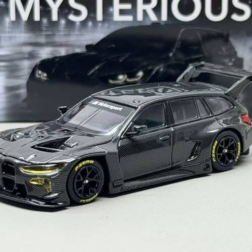 现货 MYS 1/64 宝马BMW瓦罐M3 GT3 Touring全黑炭24H合金车模
