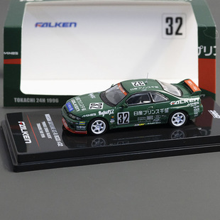 INNO 1:64 日产 GTR R33 Falken 绿色 合金汽车模型收藏