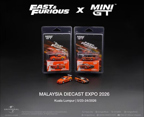 MINIGT 1:64马自达RX-7 VeilSide速度与激情马来展会限定合金模型