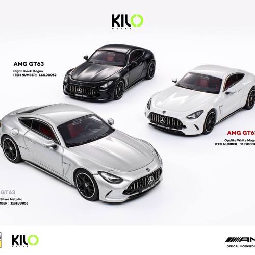 新品 Kilo 1:64 Mercedes-奔驰 AMG GT63 收藏摆件合金汽车模型