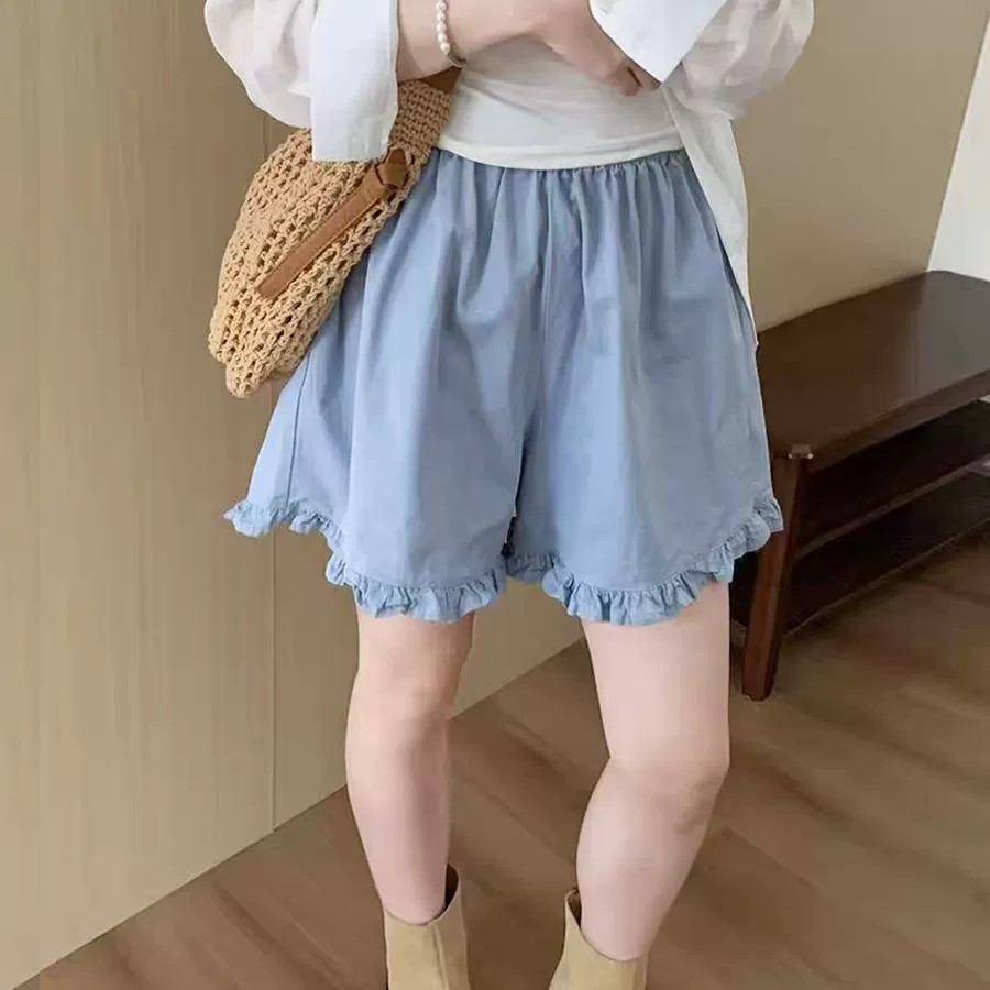 孕妇短裤夏薄款外穿显瘦无托腹休闲阔腿裤孕期不勒肚子五分裤夏装