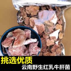 云南特产野生红乳牛肝菌干货虎皮蘑菇菌子煲汤火锅河坪嫩滑松乳菇