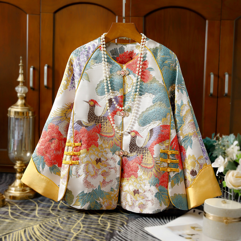 汉饰依渊涤纶2023年百搭旗袍外套