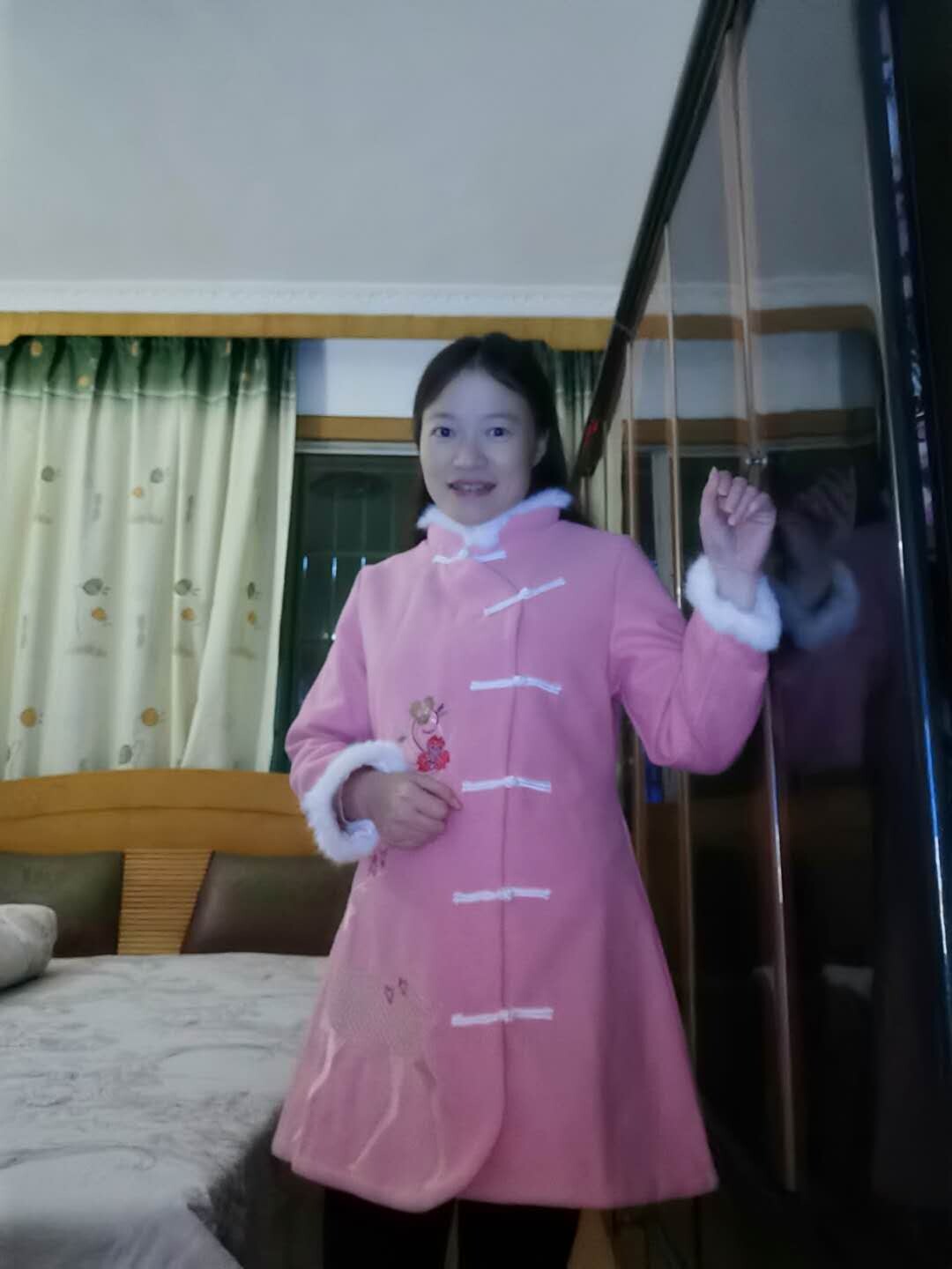 现货复古唐装新中式女装国风羽绒棉服盘扣白色夹棉外套女秋冬