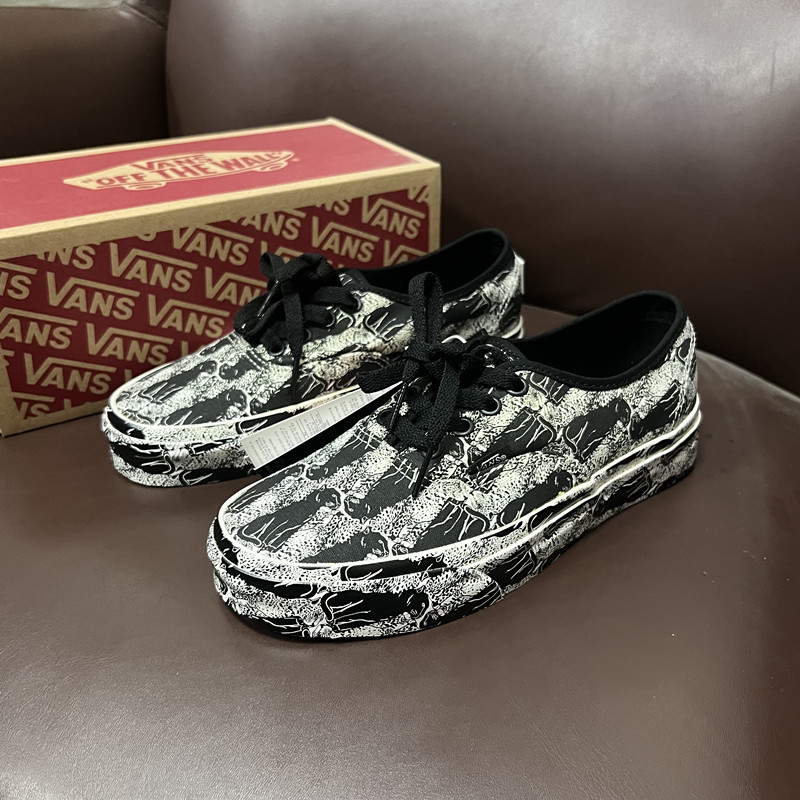 白菜 Vans Authentic 黑色豹子图案低帮板鞋男女款  VN0A348A43M 运动鞋new 板鞋 原图主图