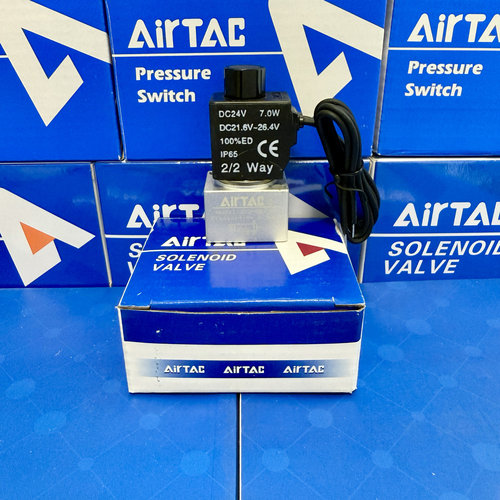 AirTAC亚德客原装现货气动元件电磁阀 3V208NOBI 3V2-08-NODC24V