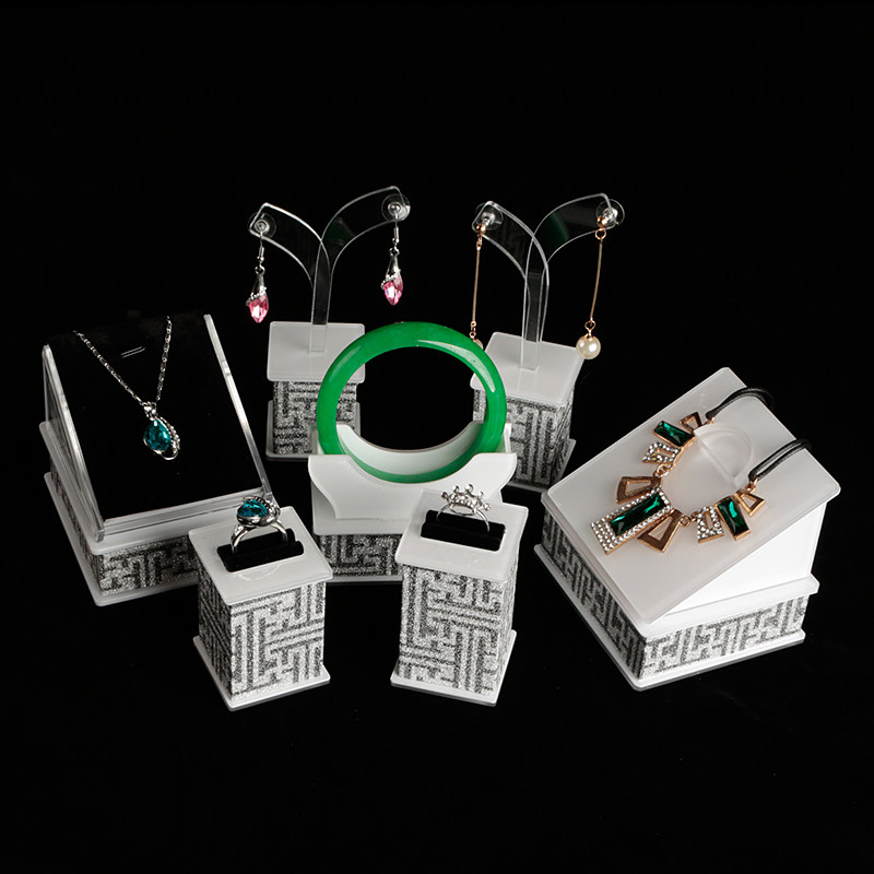 아크릴 보석 스탠드 보석 디스플레이 스탠드 팔찌 옥 디스플레이 소품 투명 목걸이 펜던트 스탠드