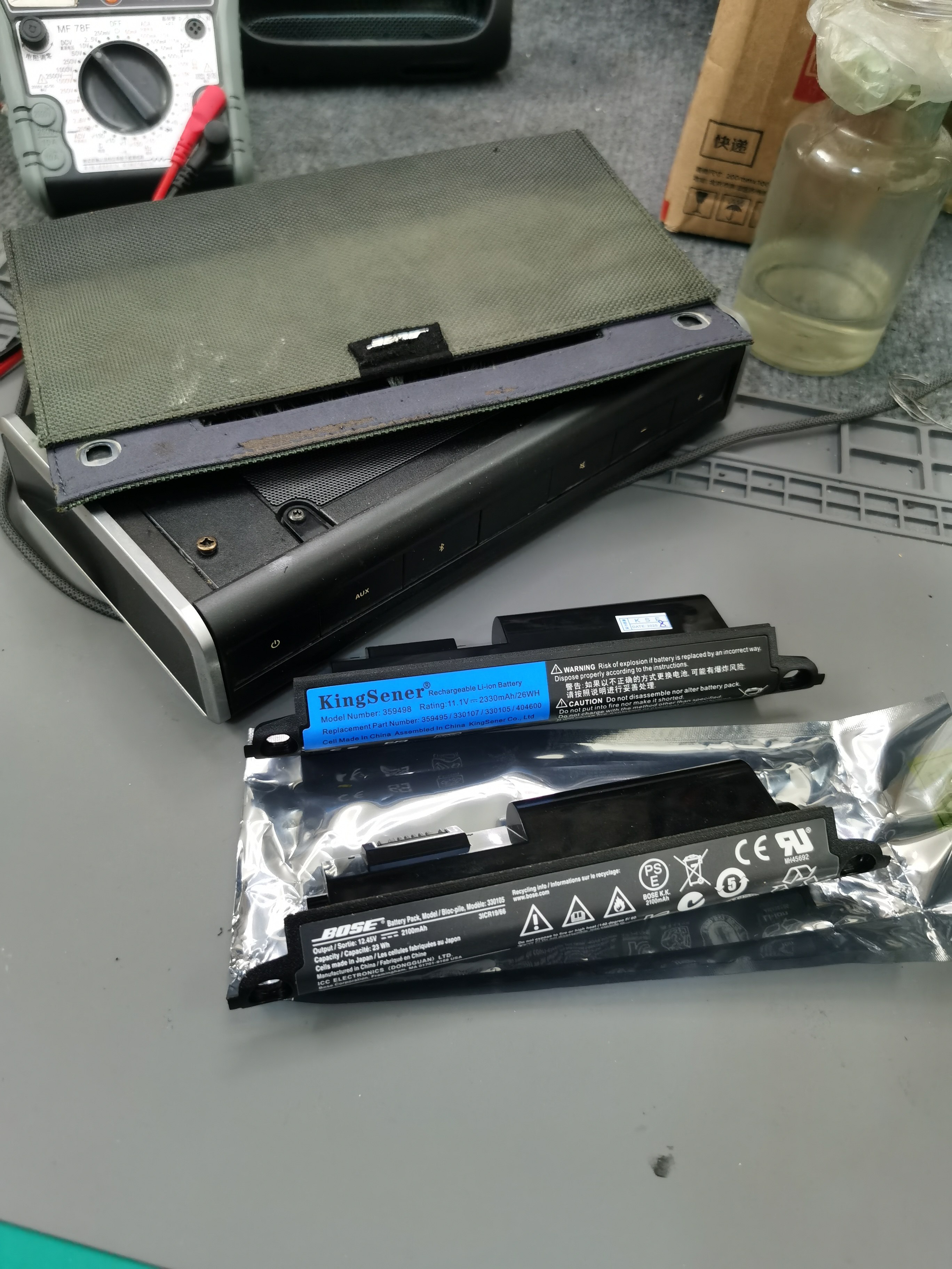维修博士bose Mini1/2代revolve蓝牙音响不开机不充电电路维修