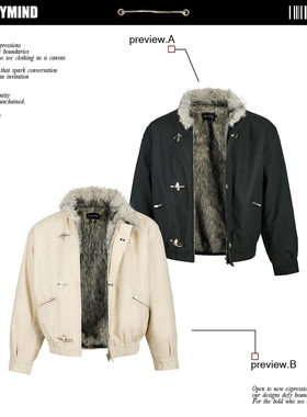 哈灵顿冬季加厚飞机扣毛领座山雕棉衣男女保暖立领夹克加绒外套潮