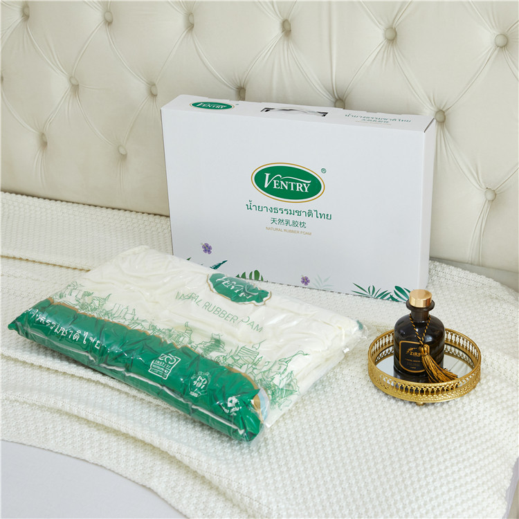 纯进口带钢印正品ventry泰国乳胶枕v牌天然乳胶枕头枕芯成人单人