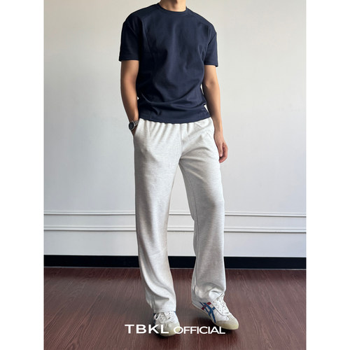 〔TBKL〕美式蜂窝速干直筒卫裤男