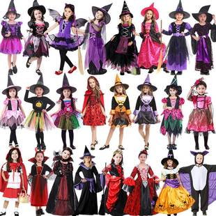 Children& Witch 39;s Dress Dress万圣节巫 Princess Halloween