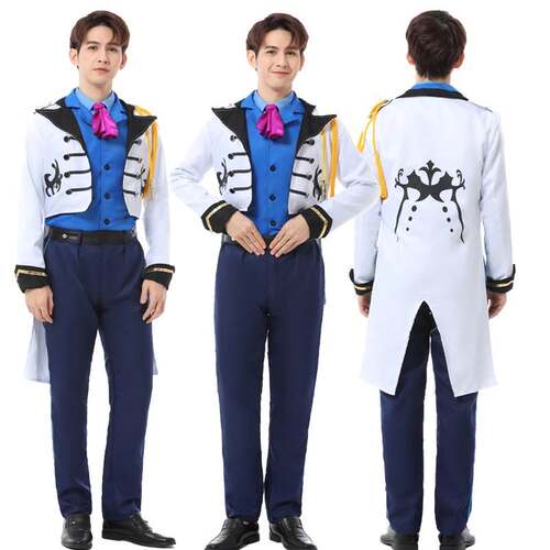 万圣节成人冰雪奇缘cosplay男主角衣服汉斯王子亲子表演服