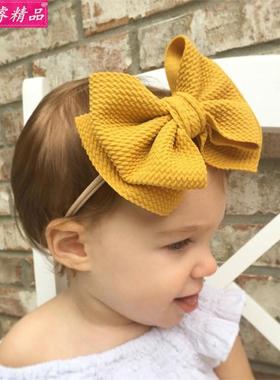 kids Headband Baby bow Hairband girl Headdress Hair hoop发带