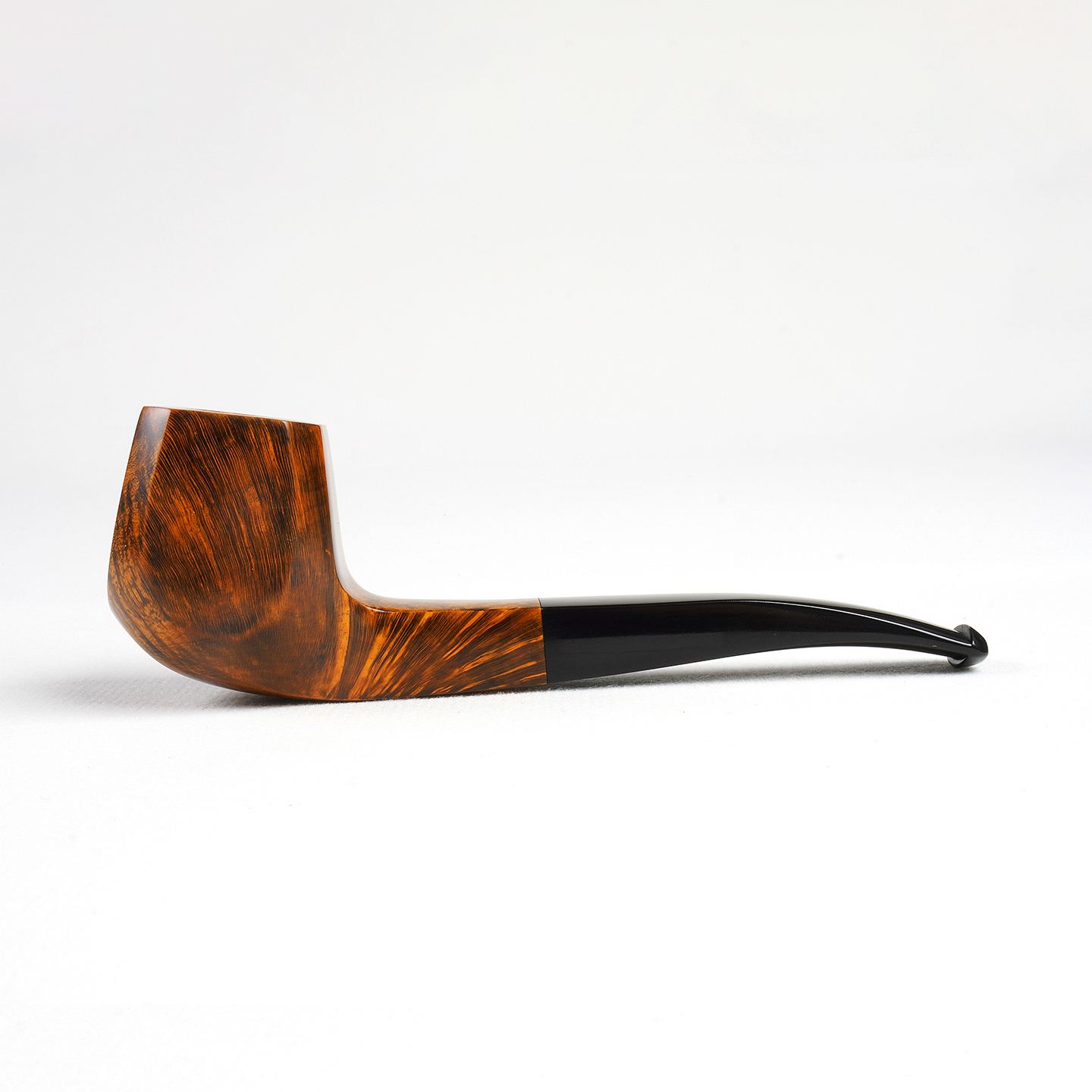 新款高端烟斗意大利进口石楠木银环装饰坎伯兰硫化橡胶过滤烟嘴