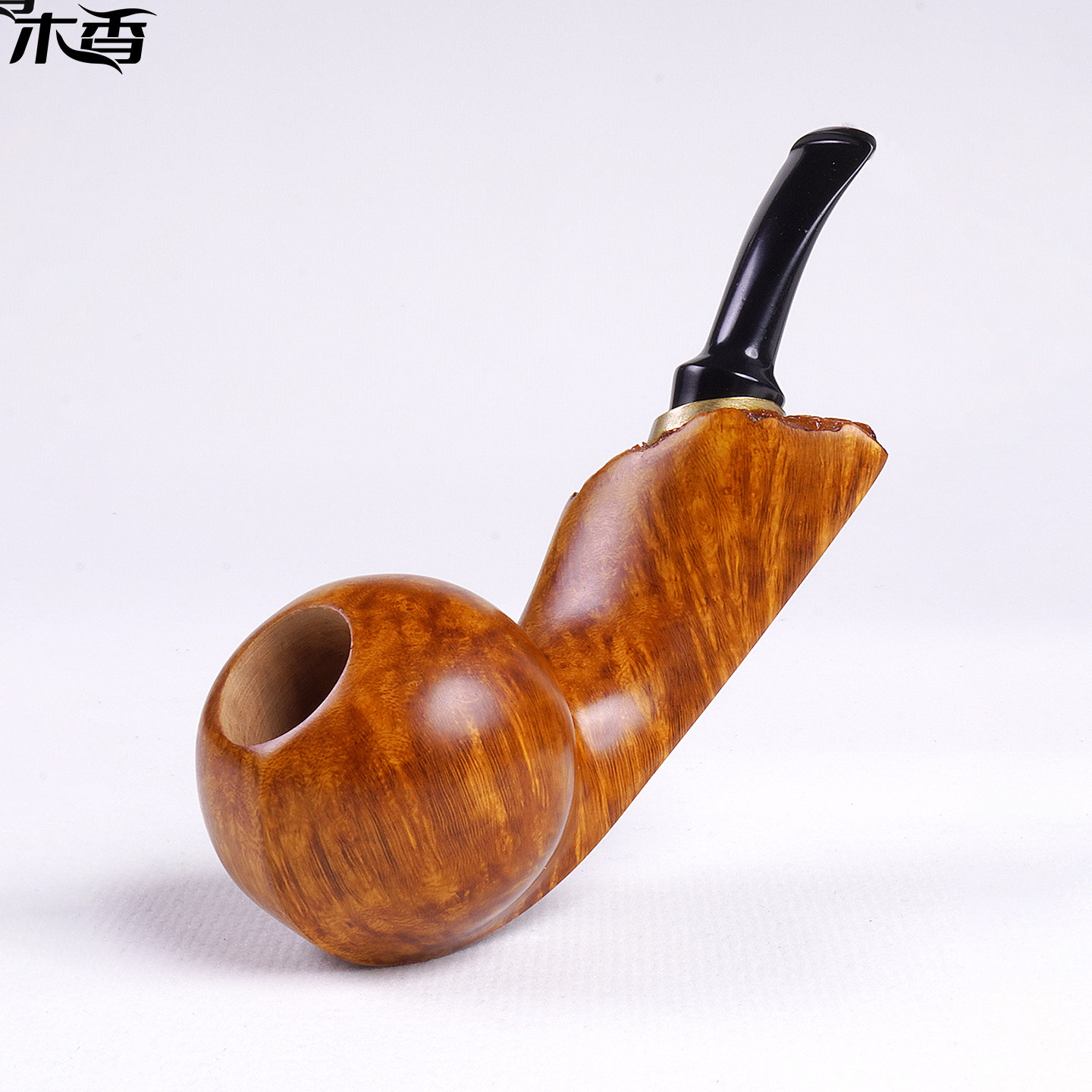 木香手工石楠木弯斗进口烟具