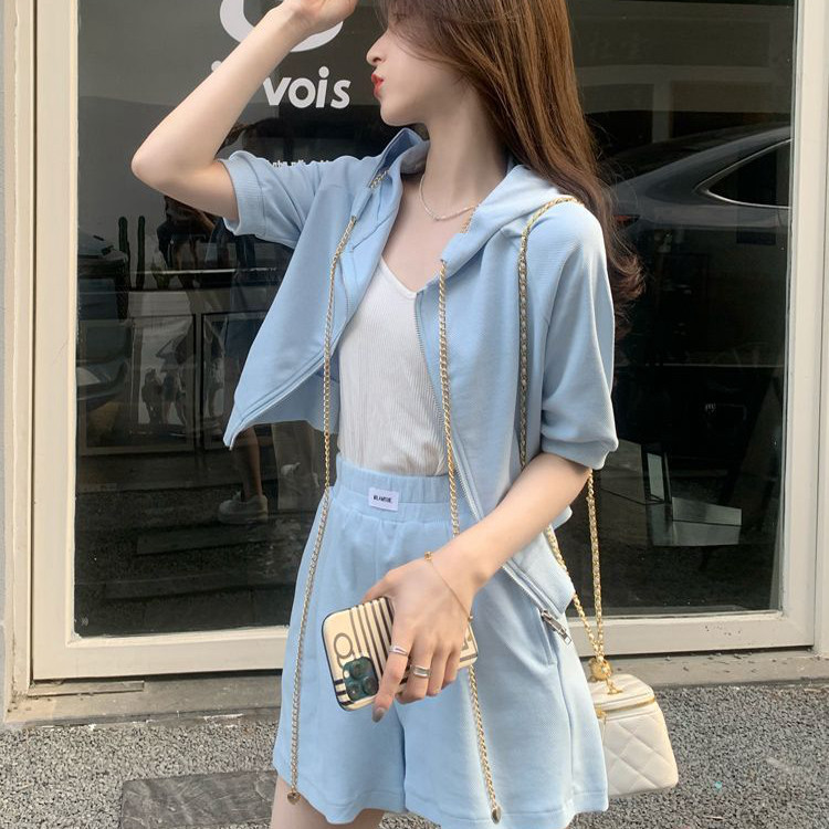 休闲运动套装女夏显瘦小个子图片