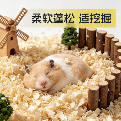 仓鼠木屑垫料柔软蓬松除臭护呼吸