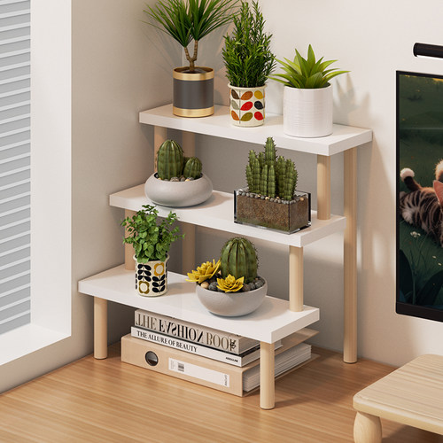 桌面小花架阶梯式展示架可定制