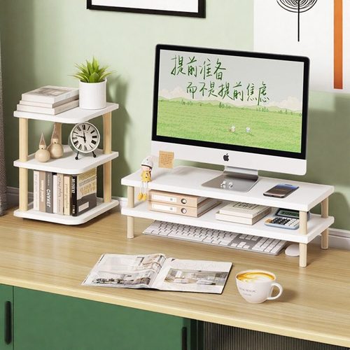 显示器增高架双层桌面加宽电脑支架屏幕增高显示屏架子抬高托架