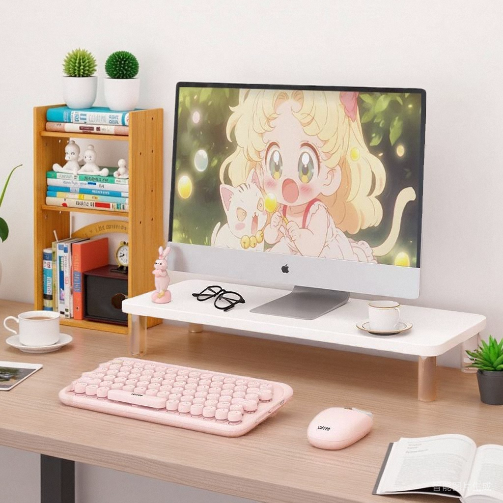 亚克力电脑增高架桌面显示器支架平板电脑桌置物架工位台式垫高架