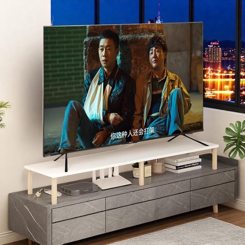 电视机增高架实木腿免打孔可定制
