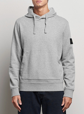 Stone 61620 Compass cotton jersey hoodie罗盘徽章连帽加绒卫衣