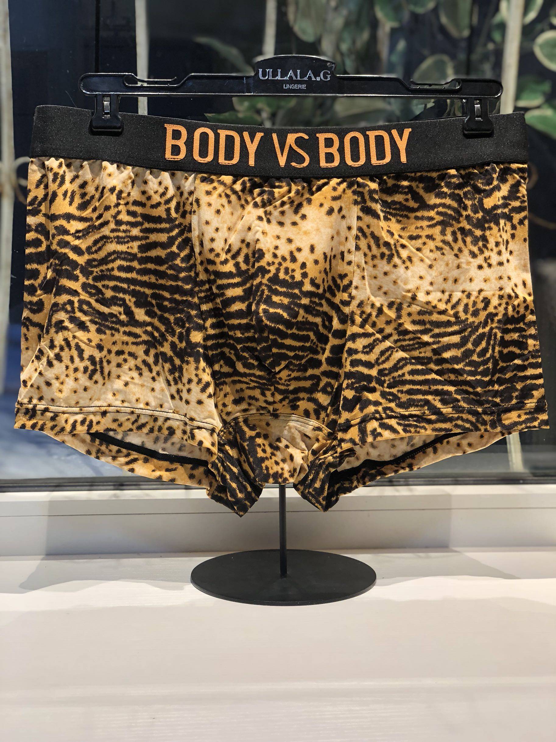 韩国正品现货body vs body豹纹男士平角裤女士内裤弹力舒适贴身,女士内衣/男士内衣/家居服,男平角内裤,淘宝优惠券,粉丝福利购,淘宝优惠卷