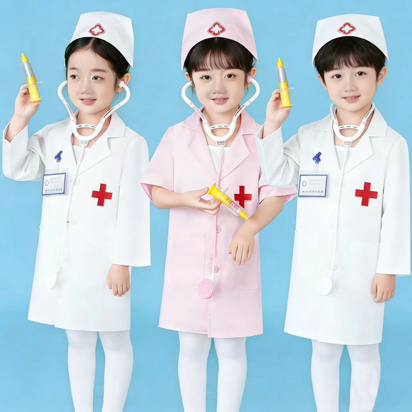 儿童医生服装过家家小医生小护士角色扮演衣服白大褂玩具套装女孩