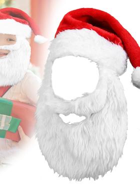 Santa Claus with Bearded Christmas Hat圣诞老人连胡子用品