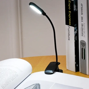 LED dimming hose small desk lamp mini book clip lamp阅读台灯