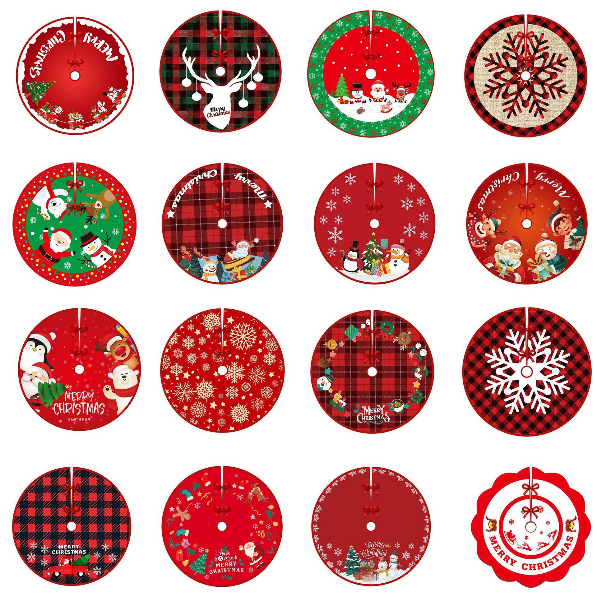 Christmas Tree Skirt Tree Bottom Cushion圣诞树裙树底底座垫